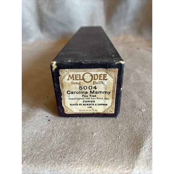 Lot of 5 MELODEE Song Rolls of Vintage Player Piano Roll in Box - Picture 3 of 12